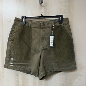 Alpine Design Shorts Size 10 Olive Hiking Corduroy Pockets 5” NWT